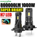 Upgraded H7 LED Headlight 9084 CSP CHIPS 800000LM 6000K White Light Super Bright Headlamp
