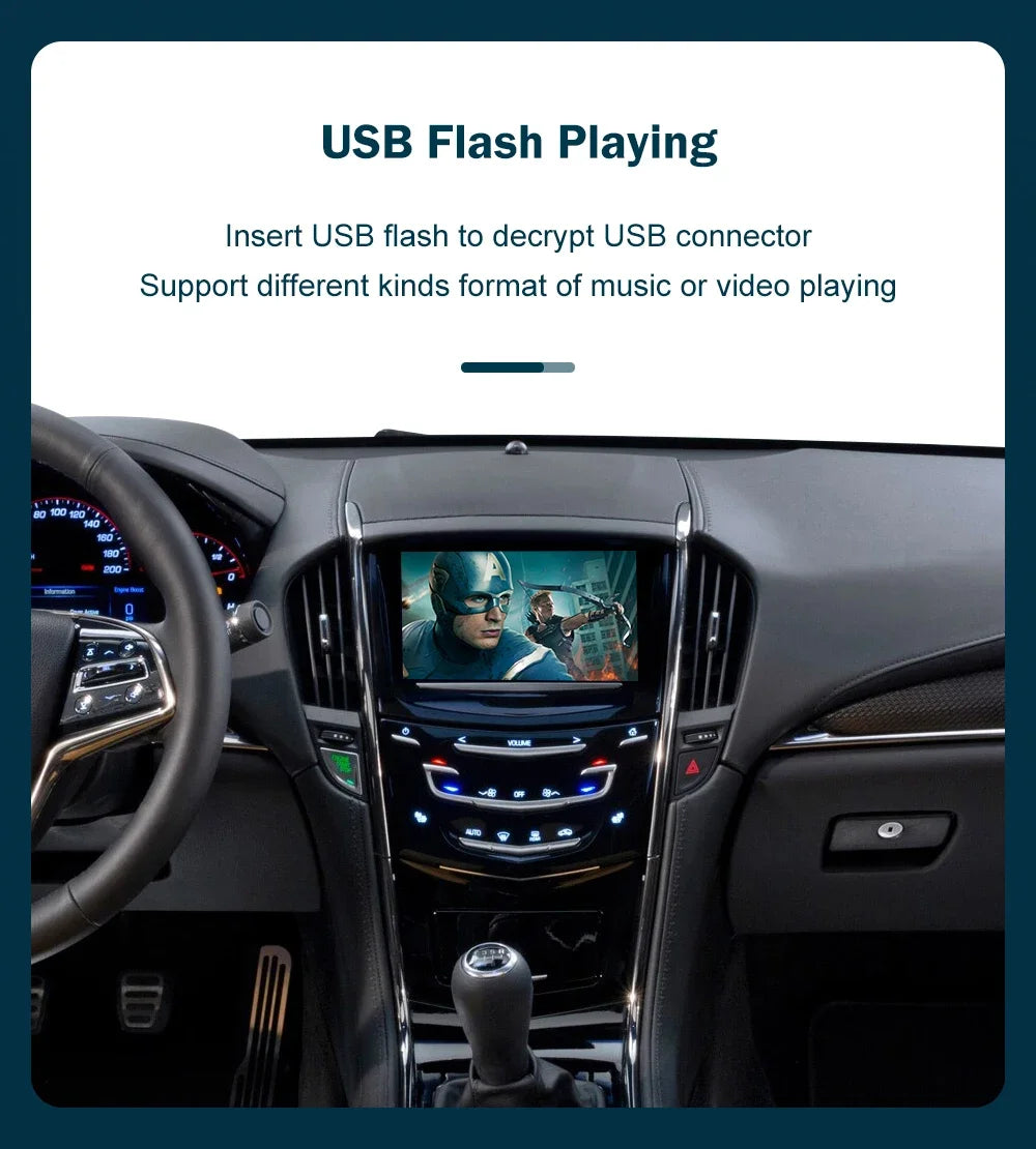 Wireless Apple CarPlay Android Auto Interface Box For Cadillac ATS CTS XTS XT5 SRX Escalad