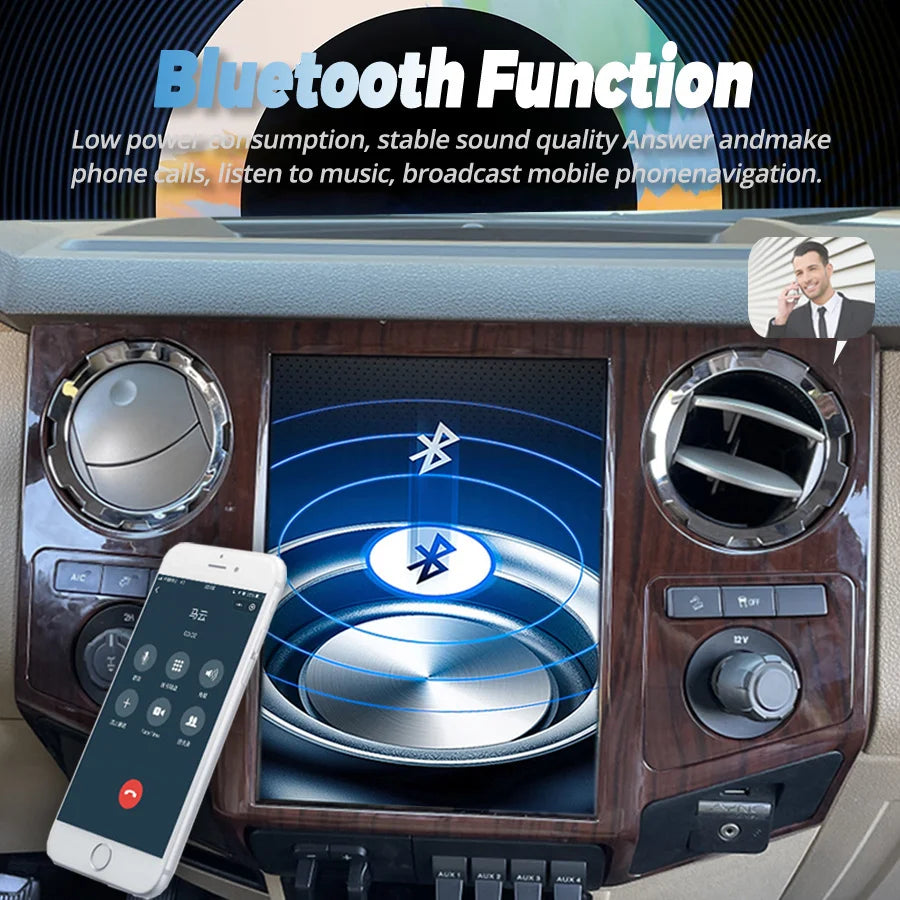 Vertical Screen For Ford F250 F350 F450 F650 2009-2014 Auto Stereo GPS Video Radio Head Un | AUTOKITSHOP