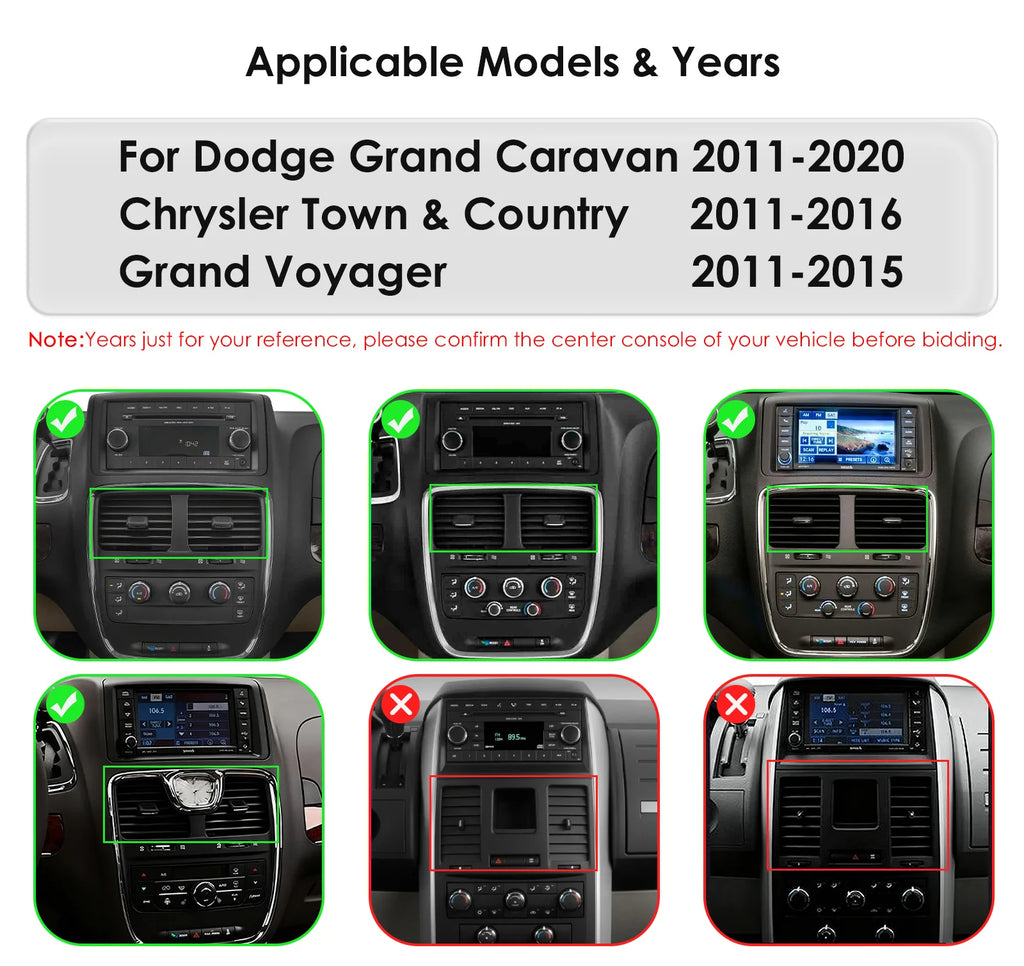 6115 8Core Carplay Android 14 Car radio for Dodge Grand Caravan 2011-2020 Chrysler Town&Co