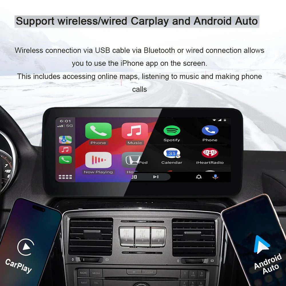 10.25inch Android 14 Car Multimedia Player For Mercedes Benz G Class G500 G300 W463 W461 2