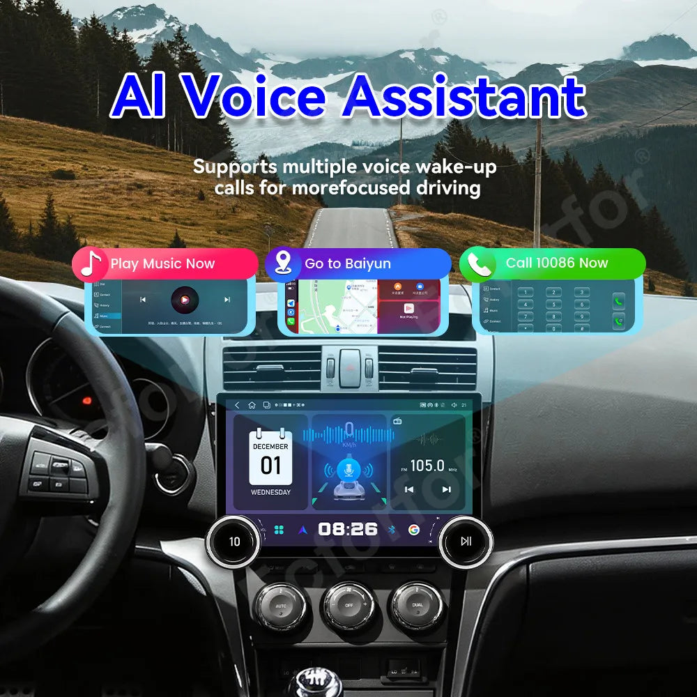 Top Grade Premium Elite 11.5 Inch Android 15 Ultra Clear HD Touch Wireless CarPlay GPS Mul