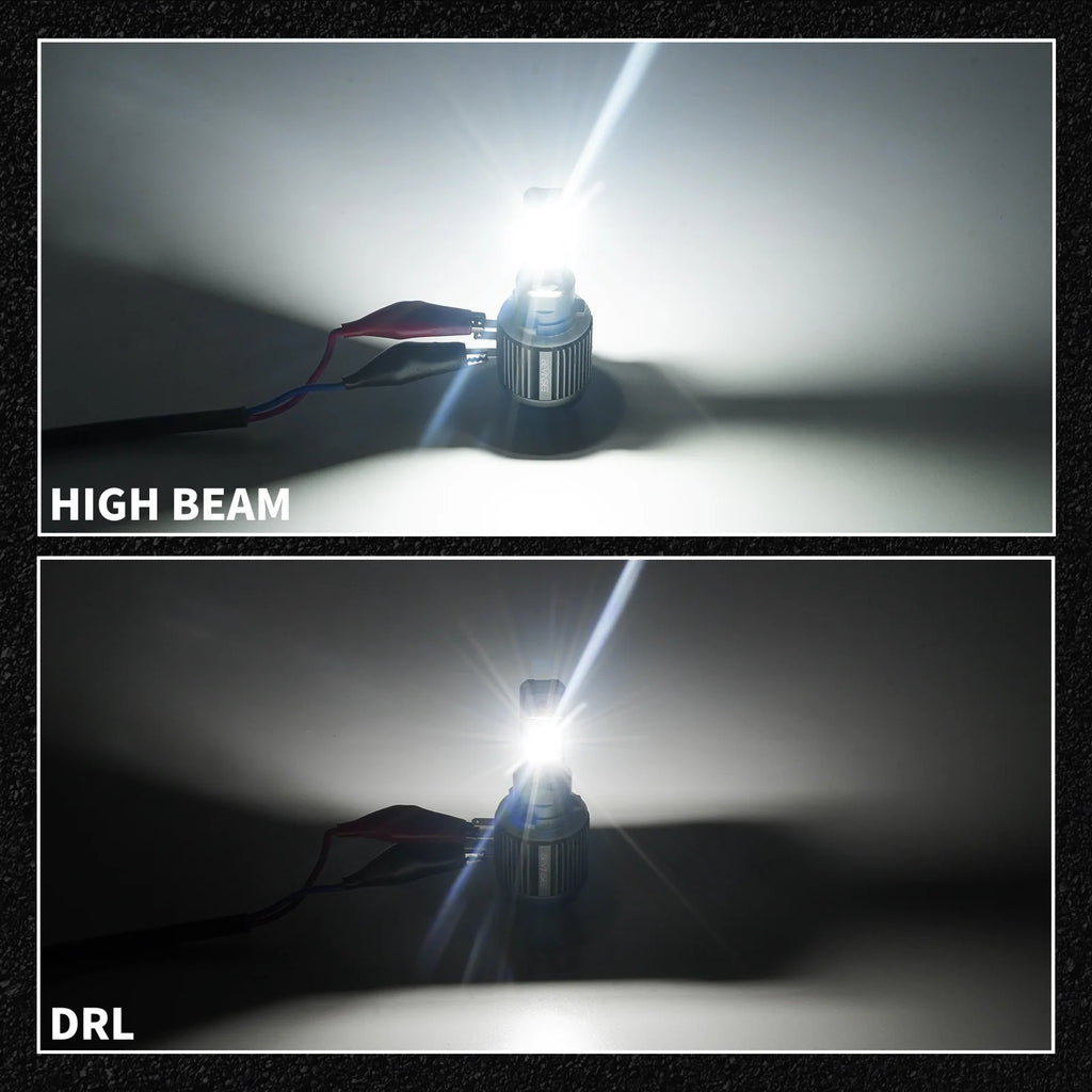 BEVINSEE H15 LED CANBUS Headlight Bulb 110W 11000LM Super Bright High Beam+DRL for VW for