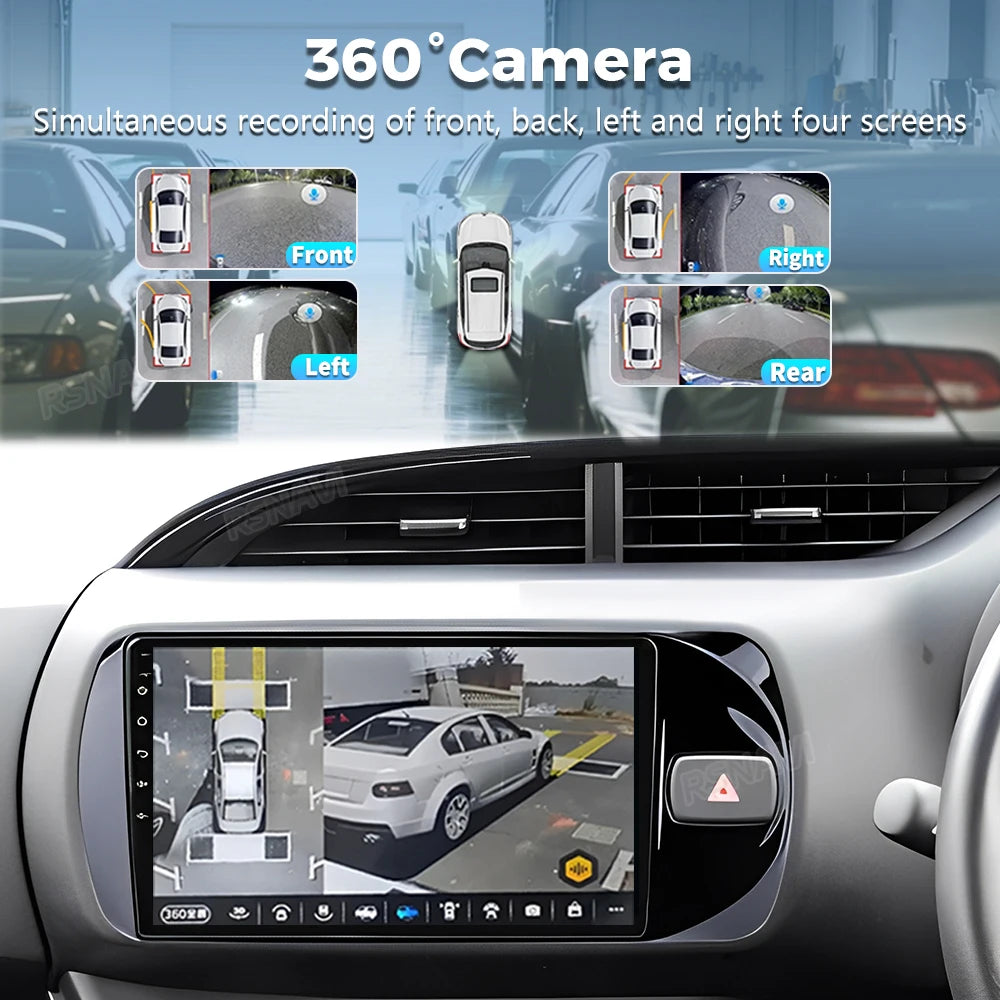 Android 16 Carplay For Toyota Vitz 3 XP130 2014 2015 2016 2017 2018 2019 Car Radio Multime