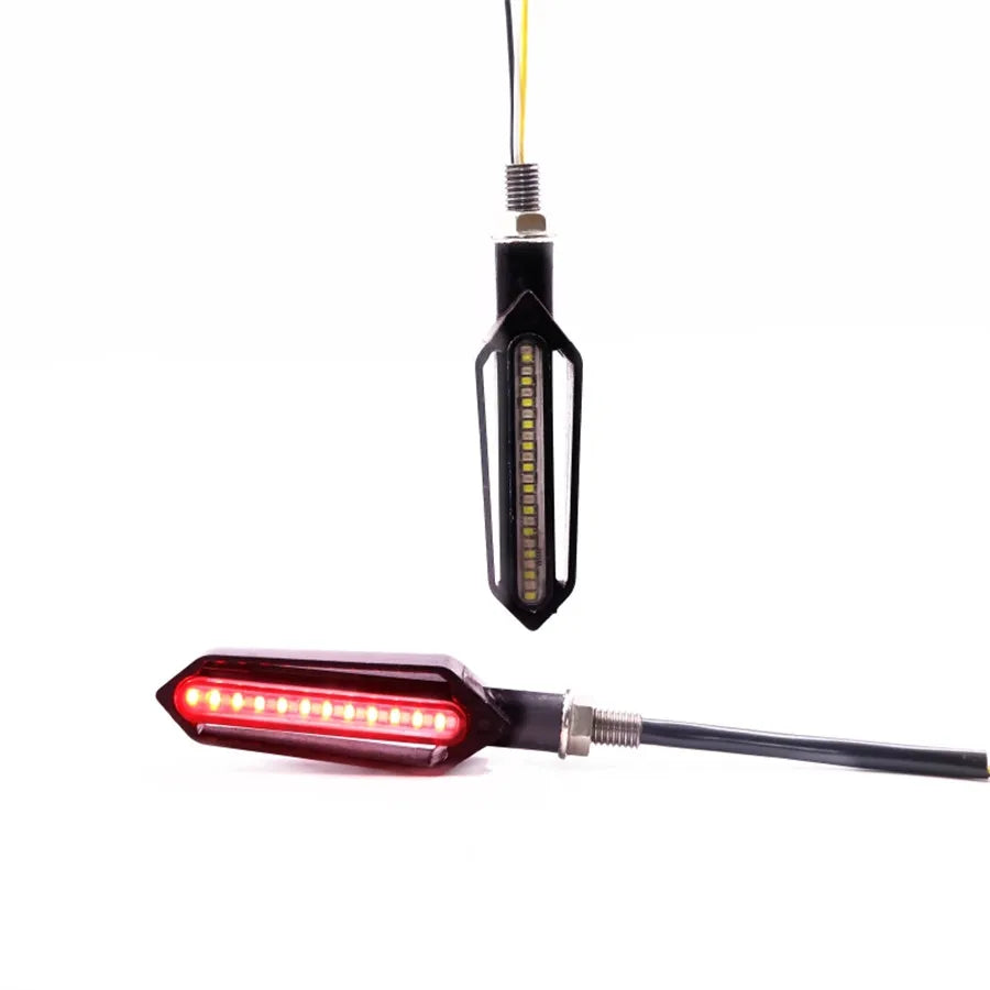 12V Motorcycle Brake Taillight Flasher Strobe Flowing Turn Signal Light