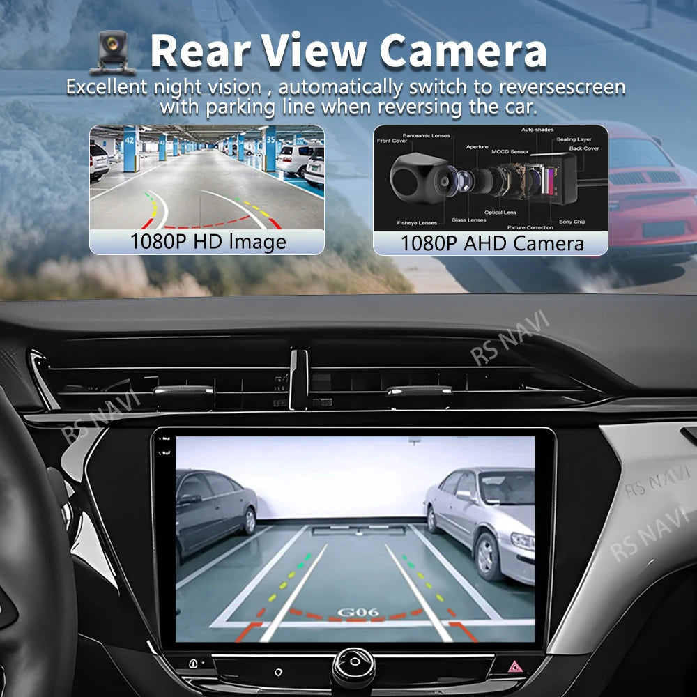 Plug and Play Android 16 For Opel Corsa F 2019 - 2023 2K QLED Android Car Radio Multimedia