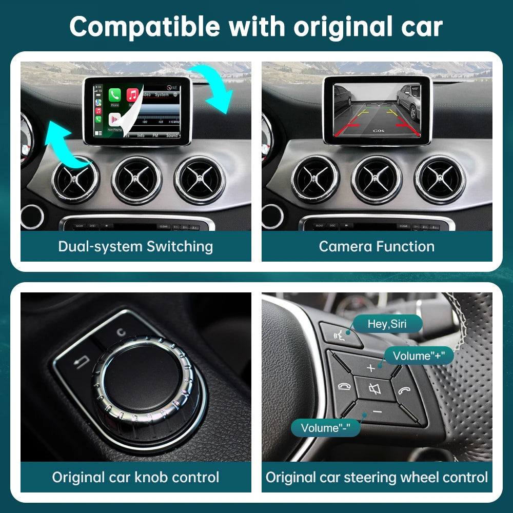 RoadTop NTG 4.5 Linux Module Wireless CarPlay for Mercedes Benz A Class W176 B W246 CLA GL