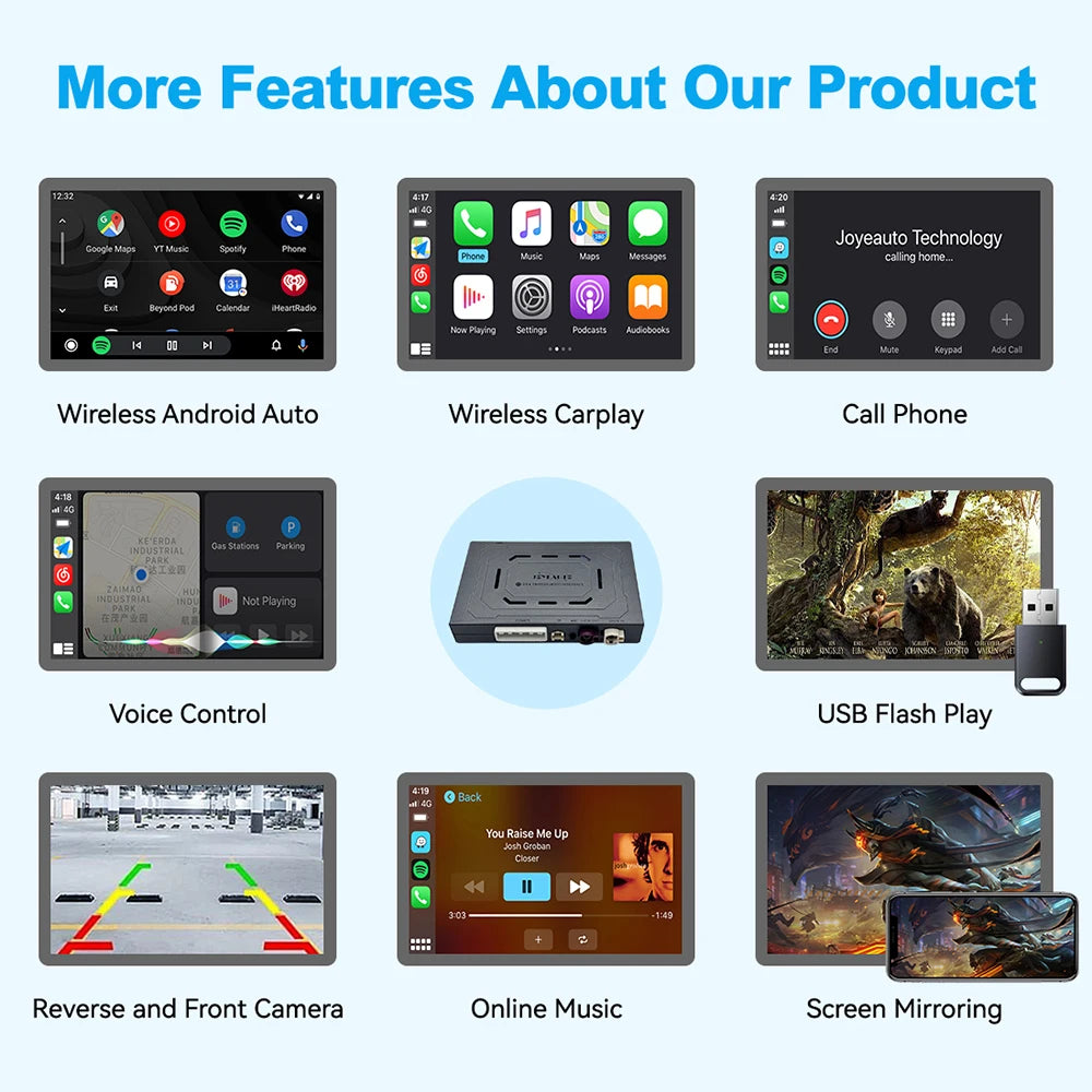 Wireless CarPlay Android Auto Interface for Volkswagen Tiguan Passat Phaeton RNS510 Series - Mirror Link Airplay Support