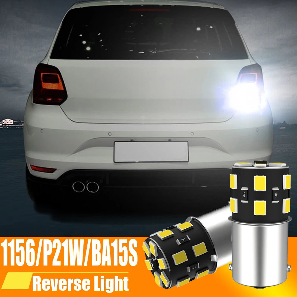 LED Reverse Light Blub Lamp P21W BA15S Canbus For VW Passat B5 B5.5 B6 Golf MK3 MK4 MK5 MK