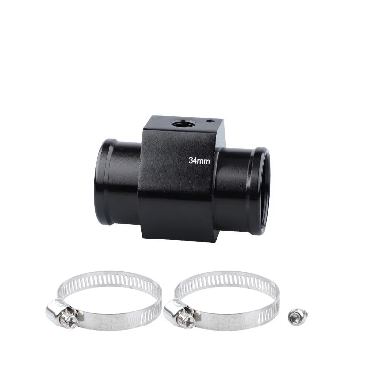 Universal Blue/Black Water Temperature Temp 26mm-40mm Sensor Gauge Joint Pipe Radiator Hose Adap - Automotive LED Light