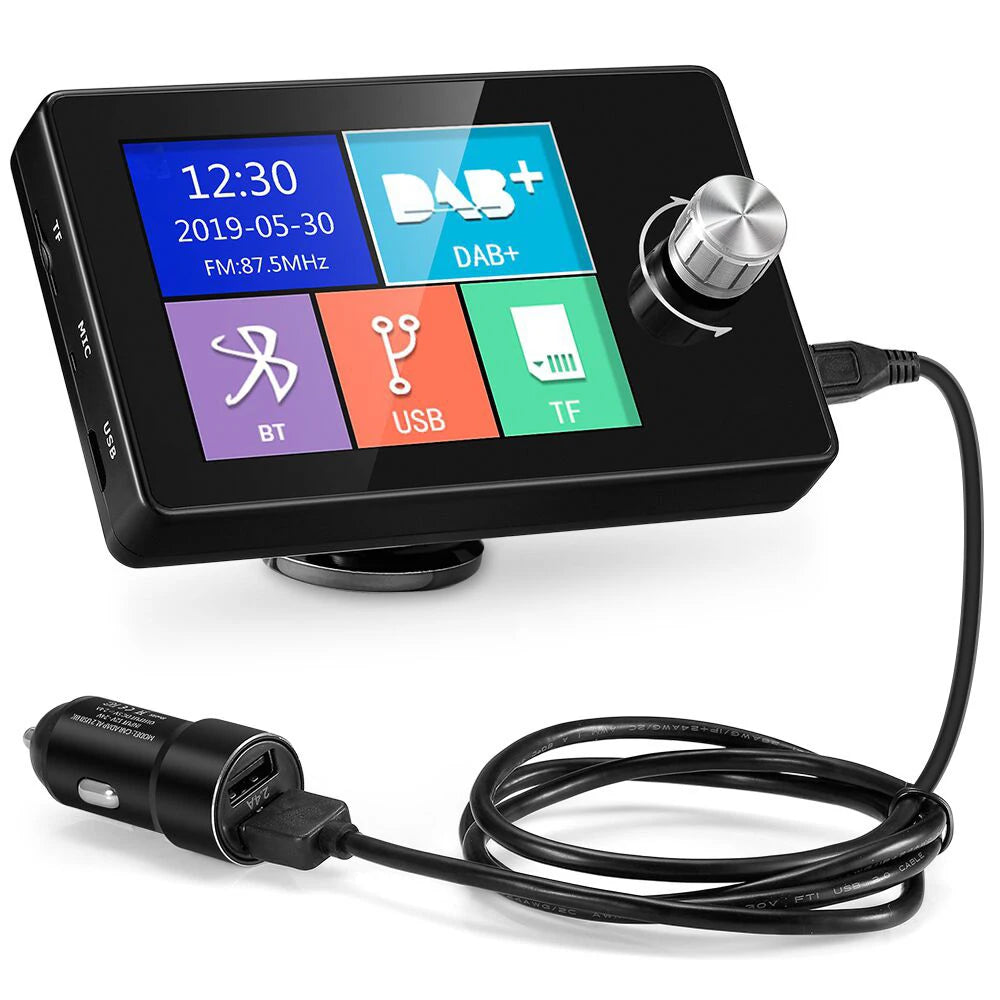 DAB+ Car Digital Radio FM Receiver BT SD TF MP3 Player 2.8 Inch Screen DAB for European Ca | AUTOKITSHOP