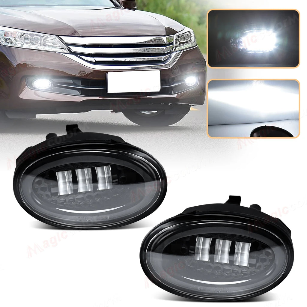LED Fog Lamps For Honda Accord 2008 2009 2010 2011 2012 2013 For Civic 2009-2015 For JAZZ  | AUTOKITSHOP