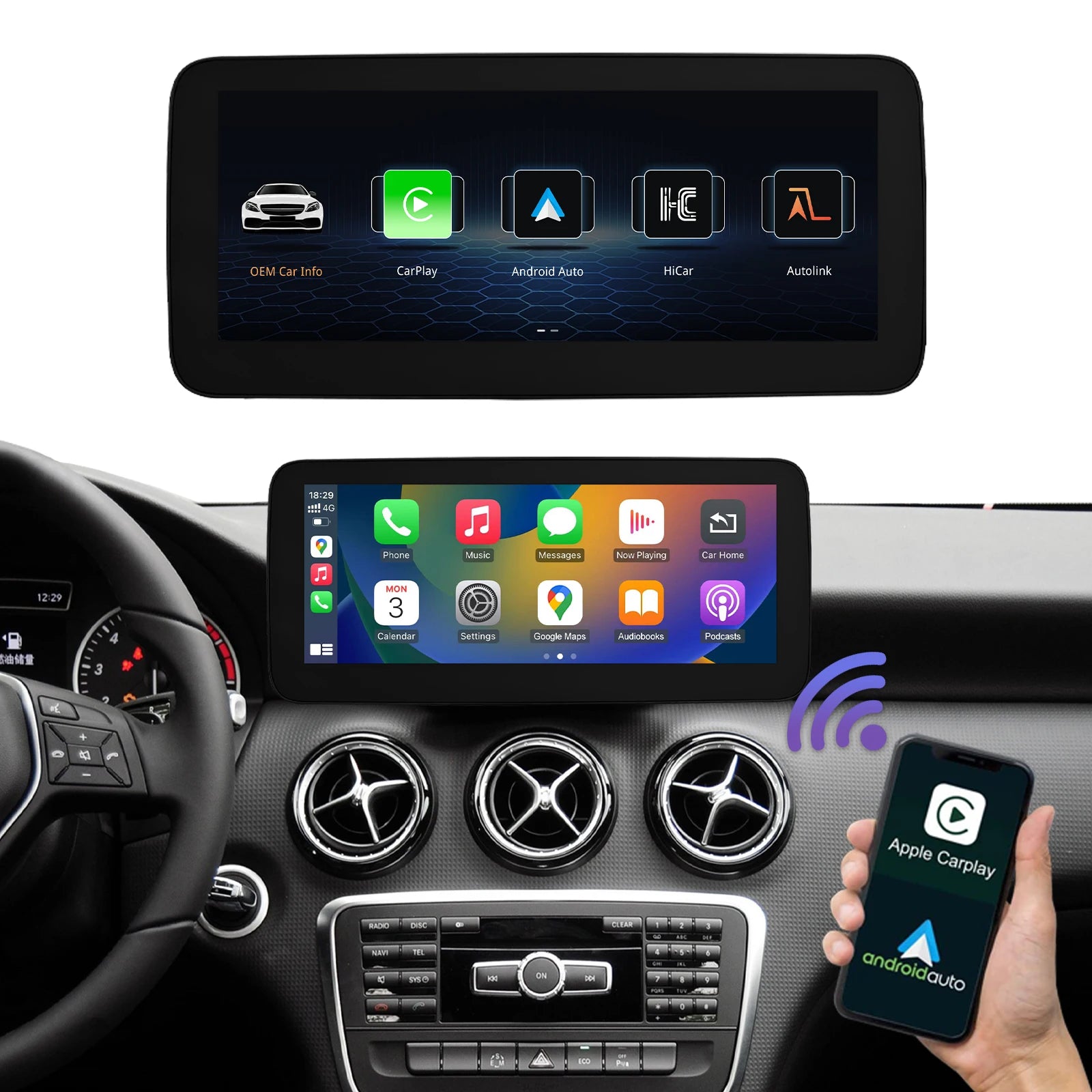 Road Top Touch Screen for Mercedes Benz B/A Class W176 CLA GLA W246 NTG4.5 Multimedia GPS  | AUTOKITSHOP