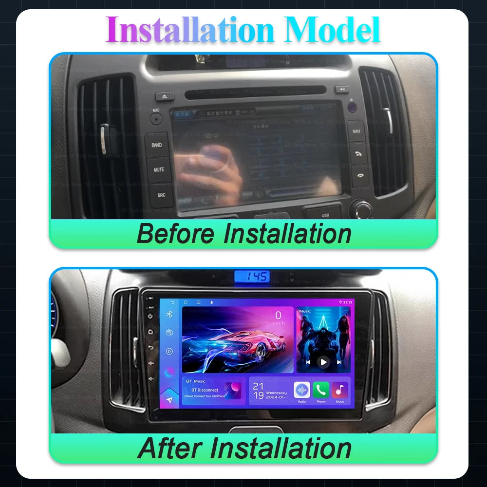 Android 16 For Hyundai Elantra 4 Hd 2006-2012 Carplay Android Auto Multimedia 2din Autorad | AUTOKITSHOP