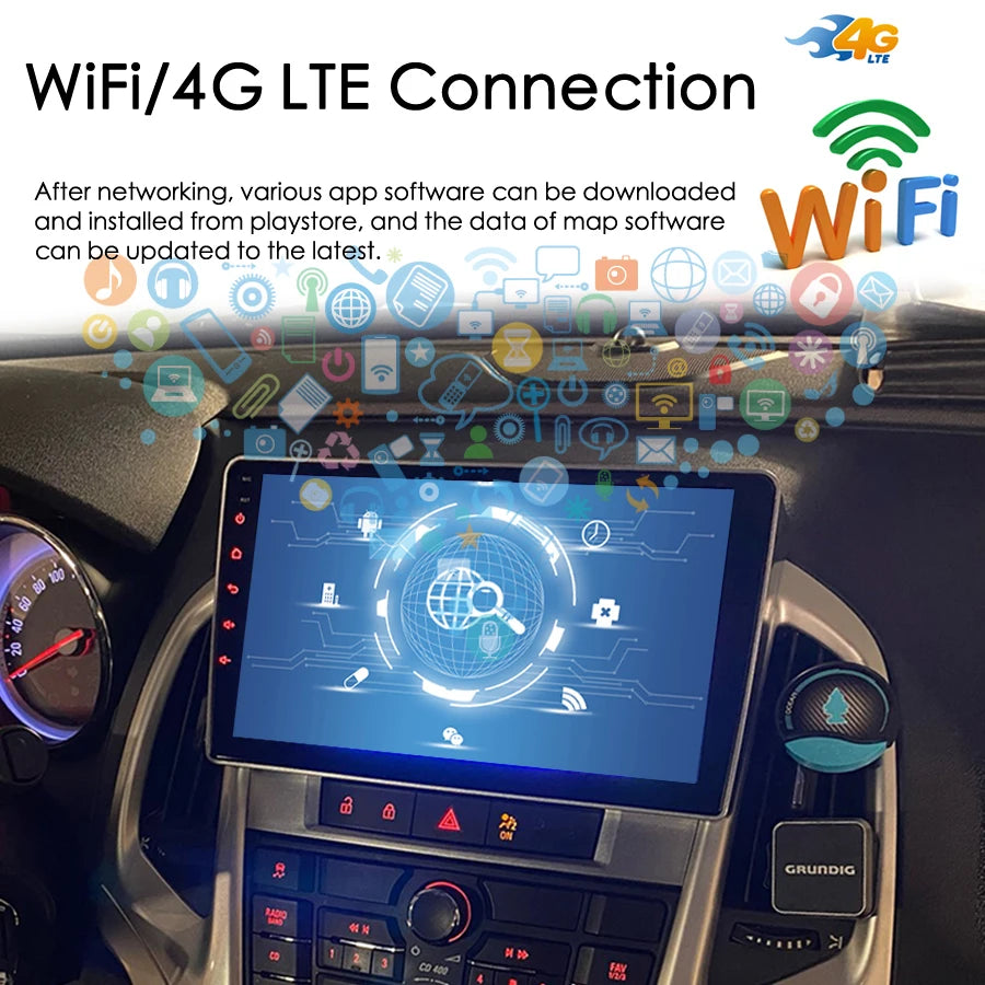 For Opel Astra J 2009-2017 Buick Excelle 2 2009-2015 Carplay 2Din Android Auto Radio Car M