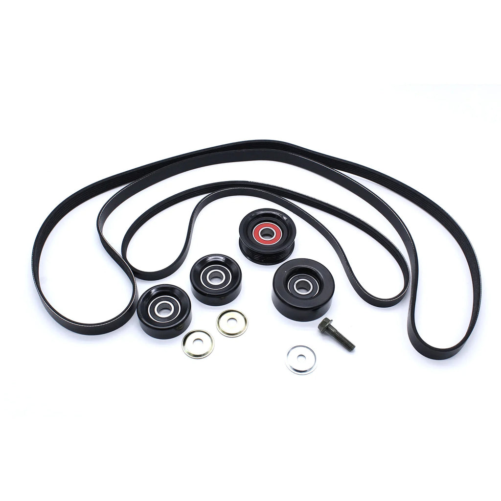 1set Belt Idler & Pulley Kit For Holden Commodore VT VX VU VY VZ V8 LS1 LS2 GEN3 5.7 6.0L