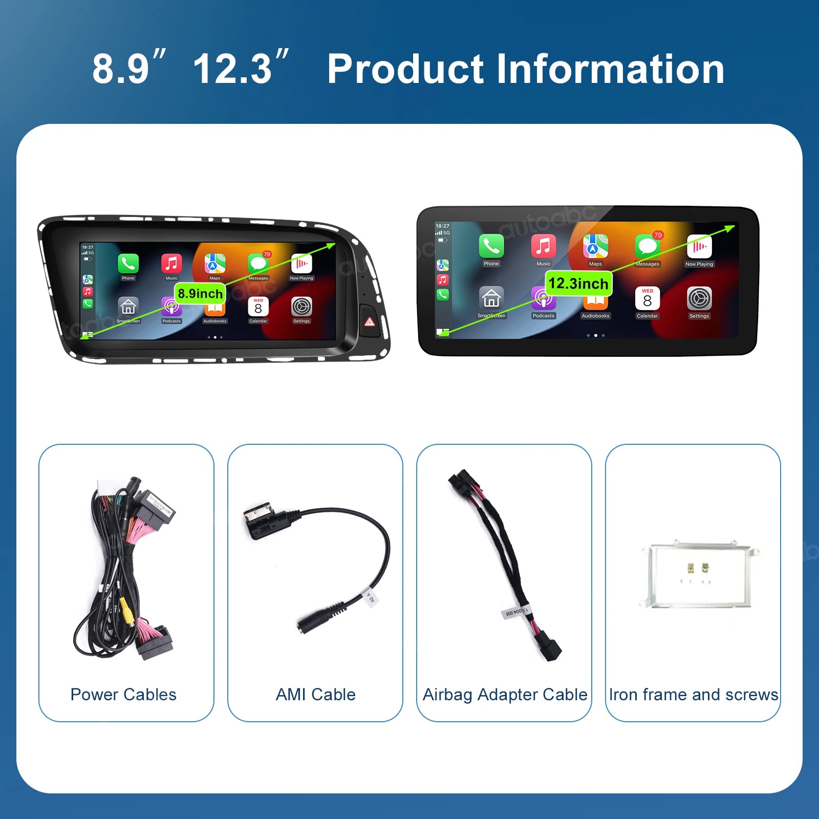 Wireless CarPlay Android Auto for Audi Q5 2009-2017 Car Multimedia Linux Touch Screen with | AUTOKITSHOP