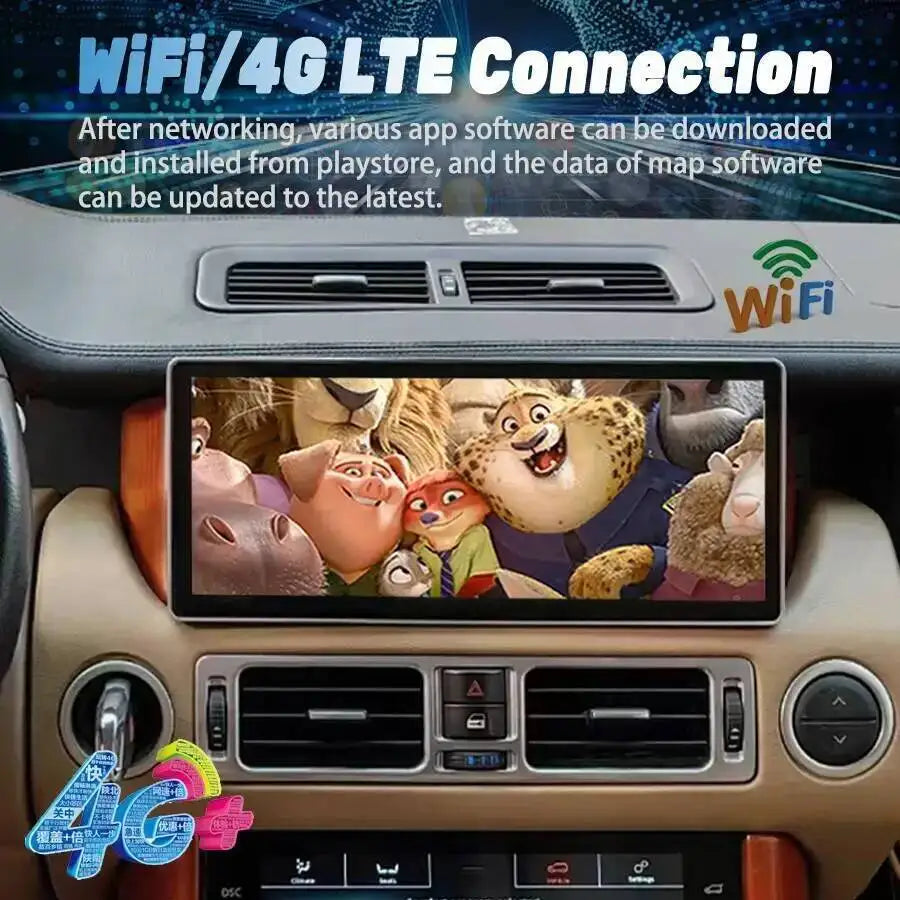 Car Multimedia Video Player GPS Carplay Head Unit WiFi DSP 12.3inch Android Screen For Lan | AUTOKITSHOP