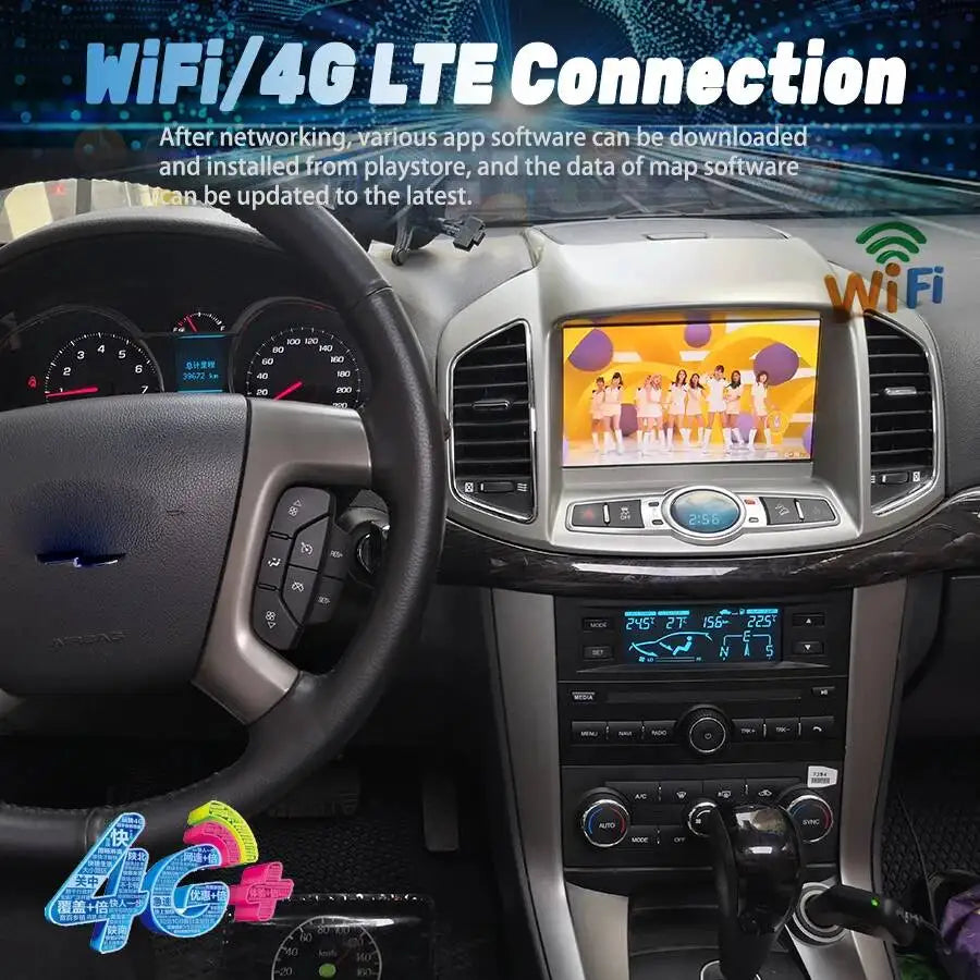 8inch Car Radio For Chevrolet Captiva Kopac 2014-2018 Android Screen Carplay Multimedia Pl