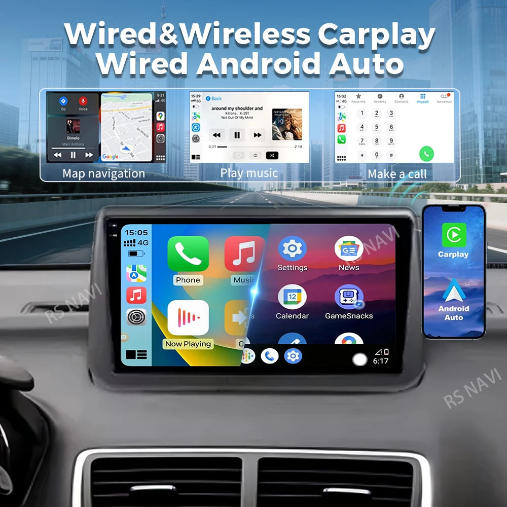 Android 16 For Opel Meriva B 2009 - 2014 2K QLED Stereo Car Radio Multimedia Video Player