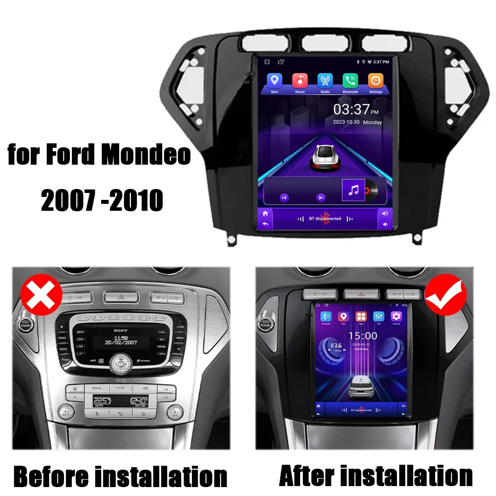9.7 Inch For Ford Mondeo 2007 - 2010 Android 16 Car Radio Multimedia Video Player GPS Navi