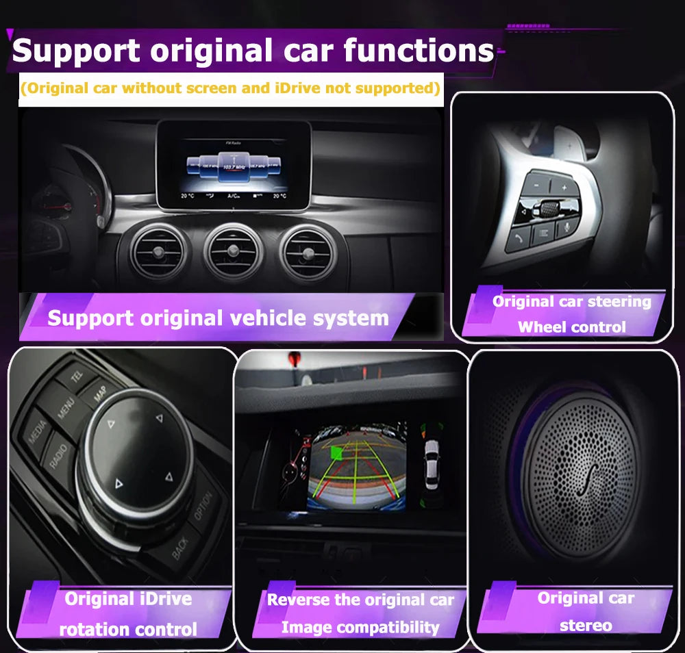 Android 16 Video Player 4G Car Radio Wireless for Mercedes Benz GLK X204 2013 - 2015 GPS N