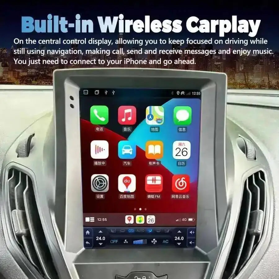 10.4" Android Multimedia Player Stereo Carplay For Ford B-Max Transit Courier Tourneo 2012 | AUTOKITSHOP