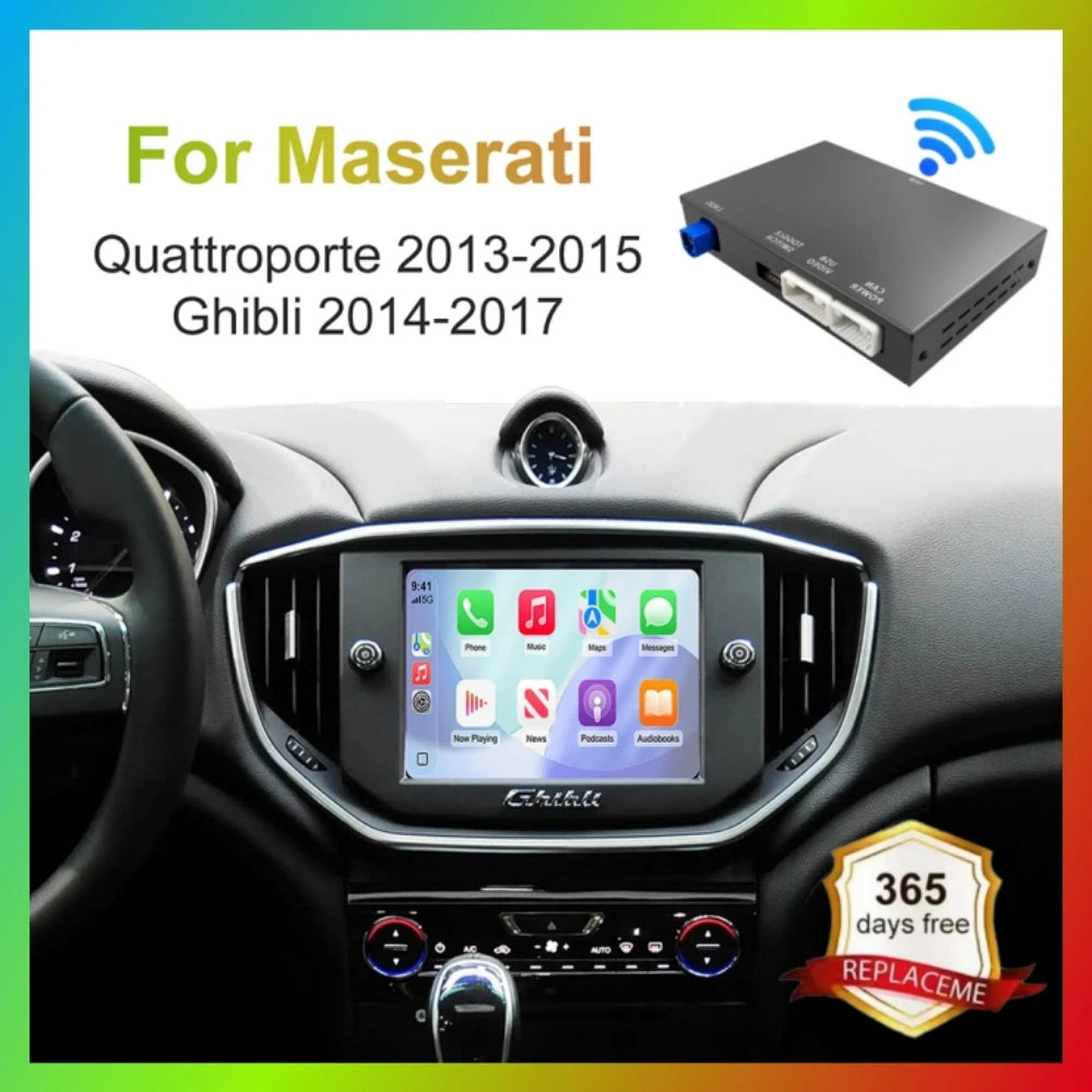 Wireless CarPlay Android Auto Retrofit Kit Decoder Box For Maserati Quattroporte Ghibli Ca | AUTOKITSHOP
