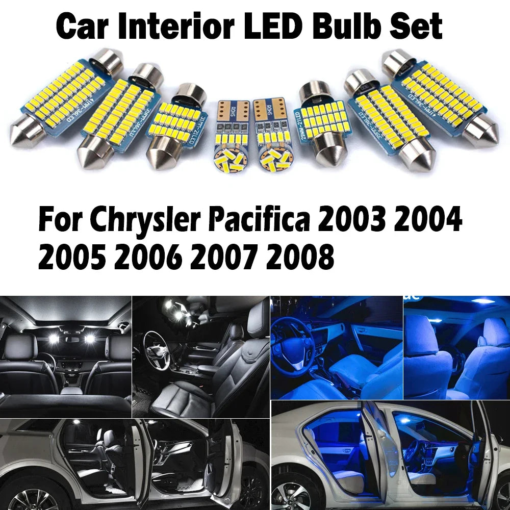 17-Piece LED Interior Light Kit for Chrysler Pacifica - Canbus Error-Free Bulbs | AUTOKITSHOP