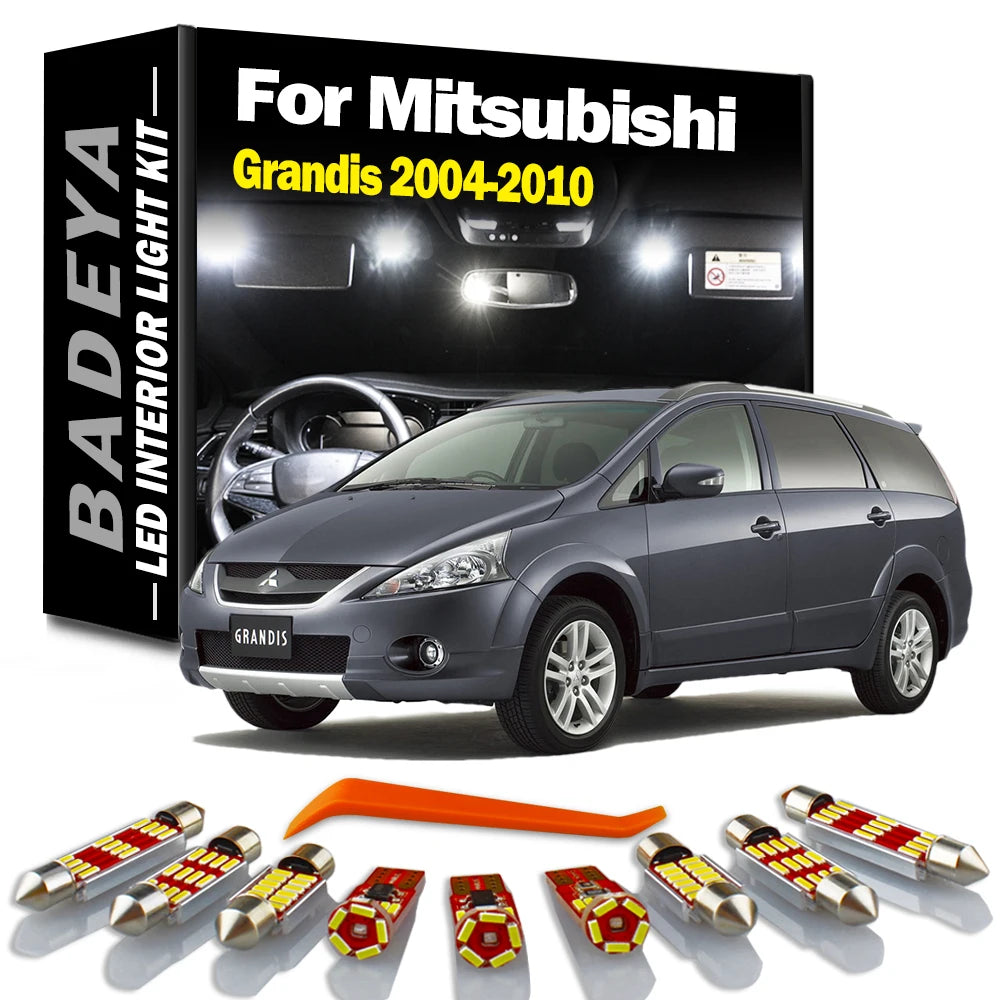 16-Piece LED Interior Light Kit for Mitsubishi Grandis - Canbus Error-Free Bulbs | AUTOKITSHOP
