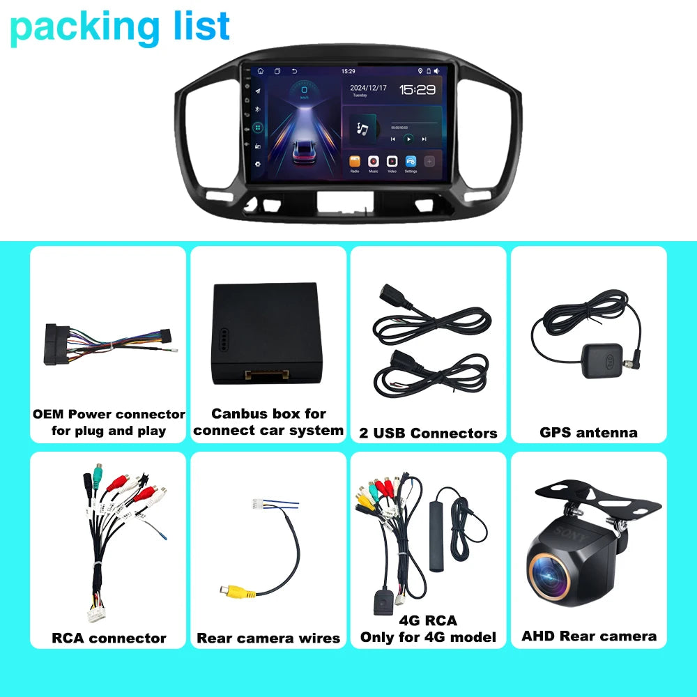 Carplay Car Android Auto Radio For Fiat Uno 2014 - 2020 Stereo Multimidia Player GPS Navig