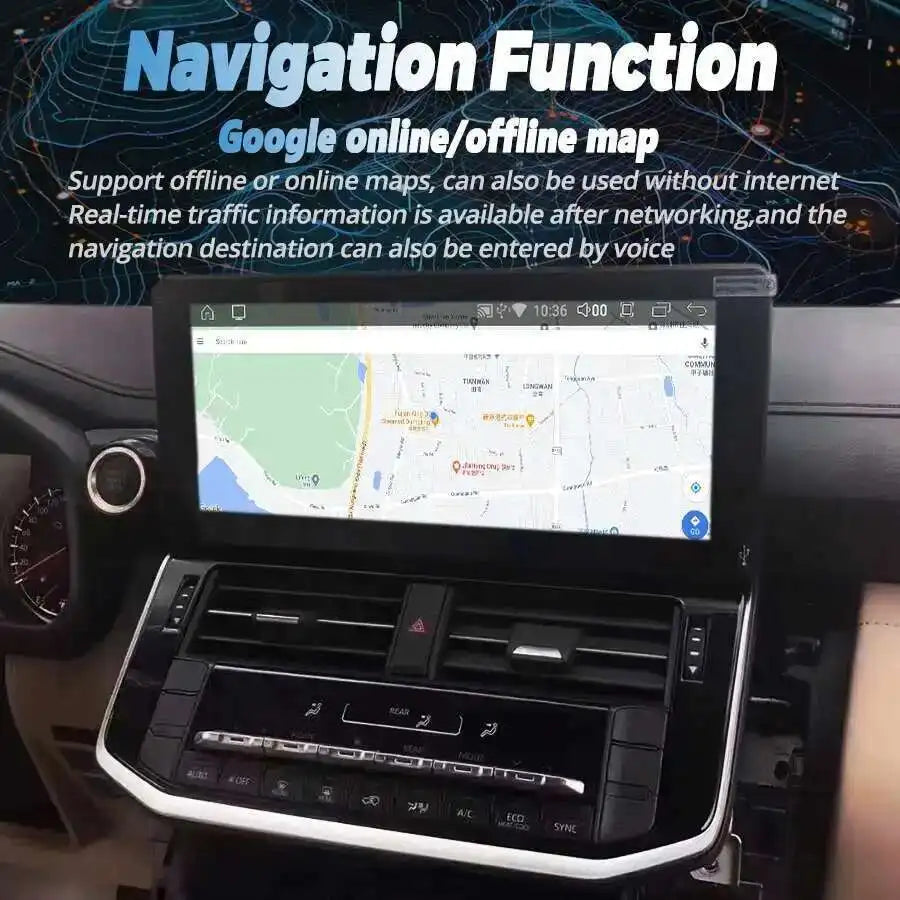 For Toyota LC300 2023 land Cruiser 300 Car Multimedia Video Player Android 14 1920 * 720 Q