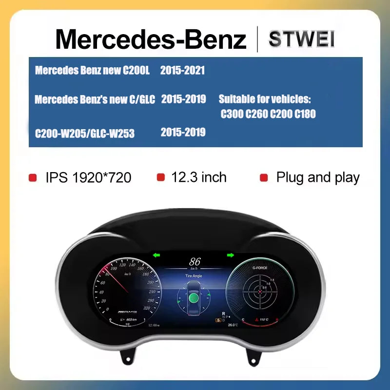 LED Interior Light Kit for Mercedes W205 W253 C200 1515-2019 - Canbus Error-Free Interior Bulbs
