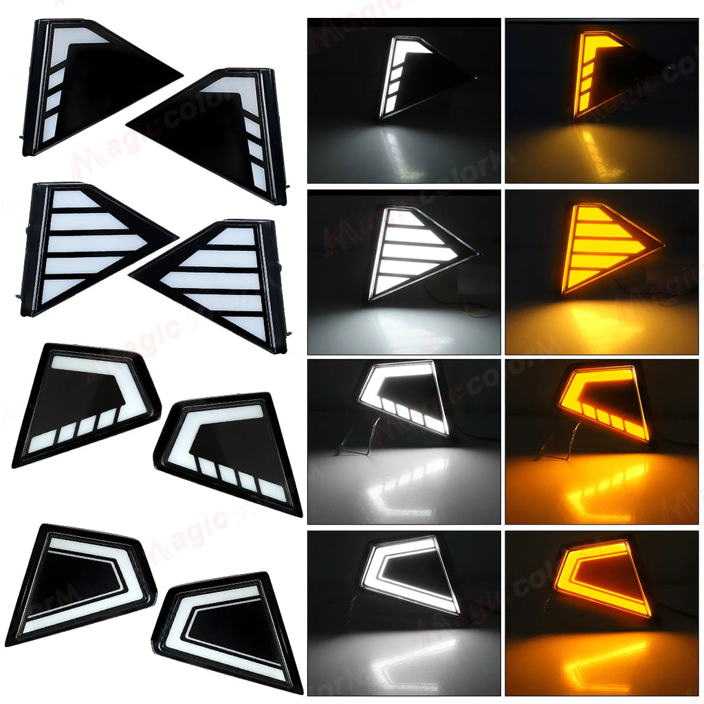 LED Daytime Running Lights For Toyota Hilux Travo 2026 DRL Fog Turn Signal Lamps Start Up  | AUTOKITSHOP