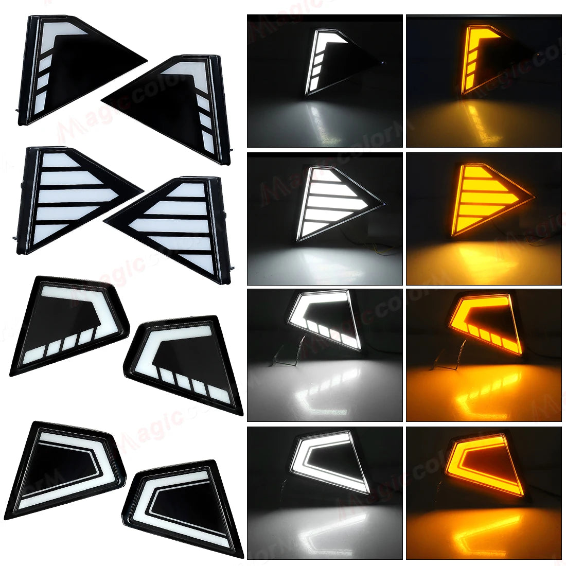 LED Daytime Running Lights For Toyota Hilux Travo 2026 DRL Fog Turn Signal Lamps Start Up  | AUTOKITSHOP