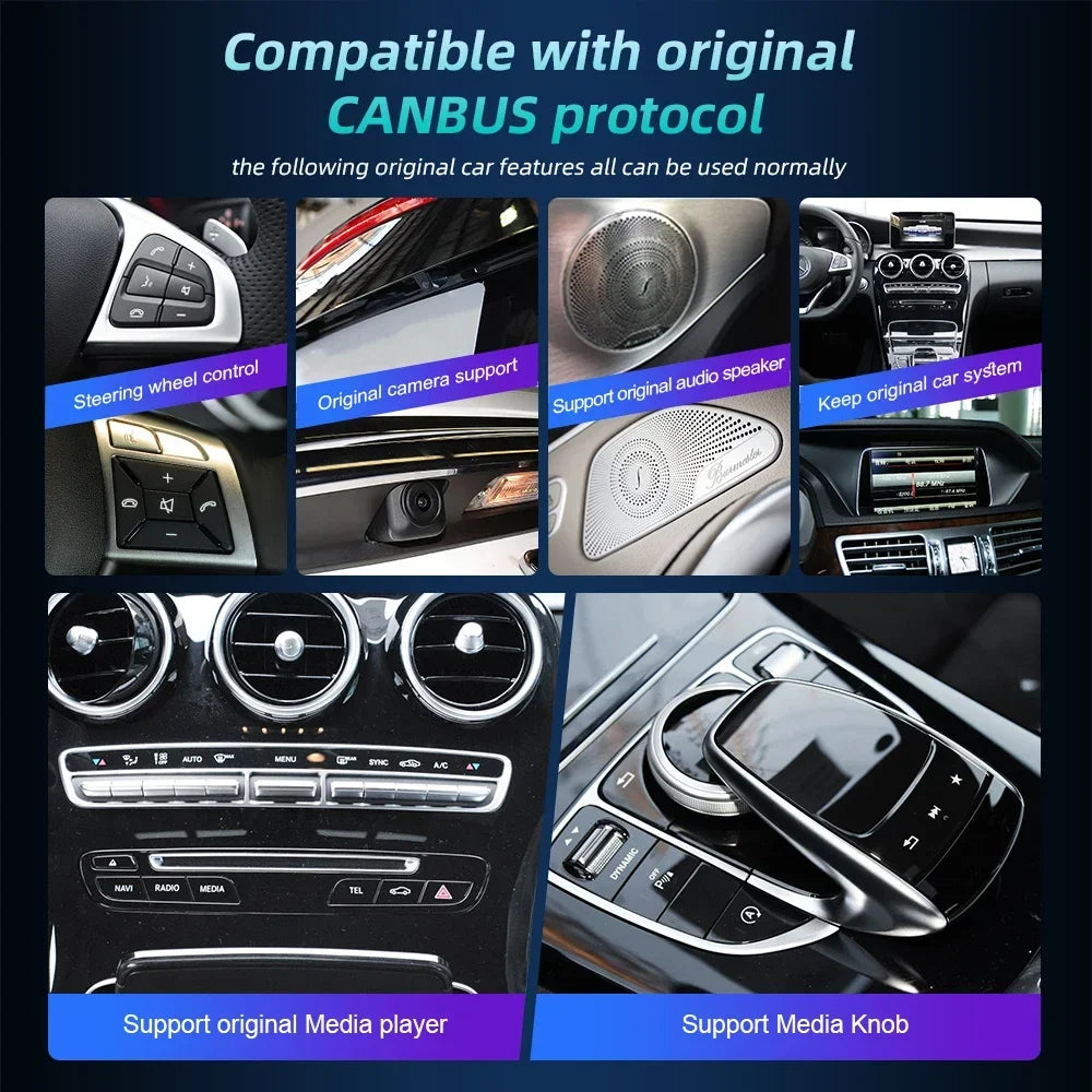 For Mercedes Benz G Class G500 G55 W461 W463 2004-2012 Carplay Screen Android 14 Car Radio