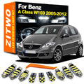 ZITWO 17Pcs Full LED Interior Light Dome Map Door Foot Sun Vsior Bulb Kit For Me for Mercedes W169 2005-2012 - Canbus LE