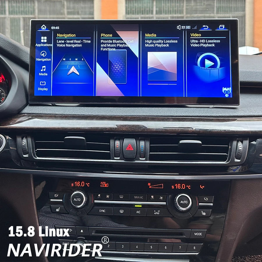 15.8inch LINUX System Car Video Players Multimedia Screen For BMW 1 3 5 7 Series X1 X3 X5