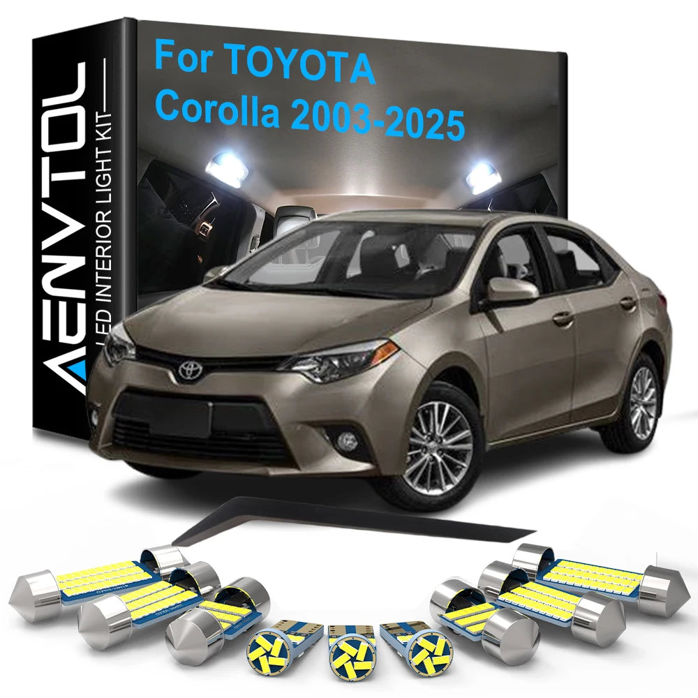 LED Interior Light Kit for Toyota Corolla T210 T180 T150 T120 2003-2008 - Canbus Dome Map Door Trunk Bulbs | AUTOKITSHOP