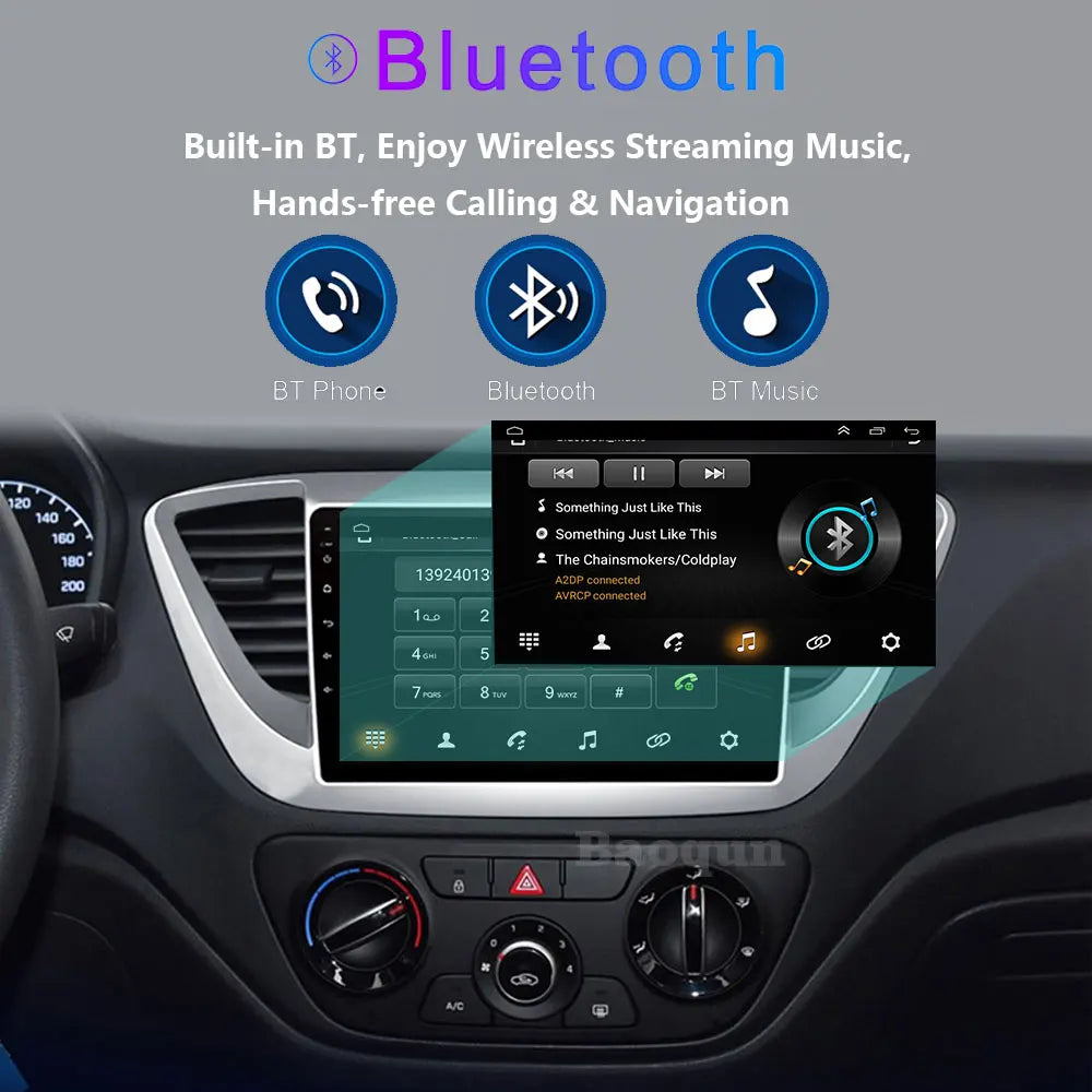 Android16 Carplay For Hyundai Solaris 2 Verna Accent 2017 2018 2019 2020 Auto Radio Stereo