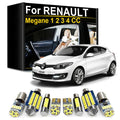 LED Interior Light Kit for Renault Megane MK1 MK2 MK3 MK4 CC 1995- 1998 - Canbus Dome Map Door Trunk Bulbs | AUTOKITSHOP