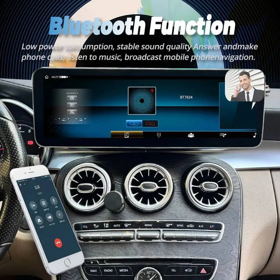 14.9inch For Mercedes Benz C Class GLC 2015-2018 NTG 5.0 Car Radio Android 15 Multimedia V | AUTOKITSHOP