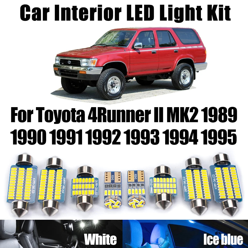 For Toyota 4Runner II MK2 1989 1990 1991 1992 1993 1994 1995 LED Interior Map Dome Light R