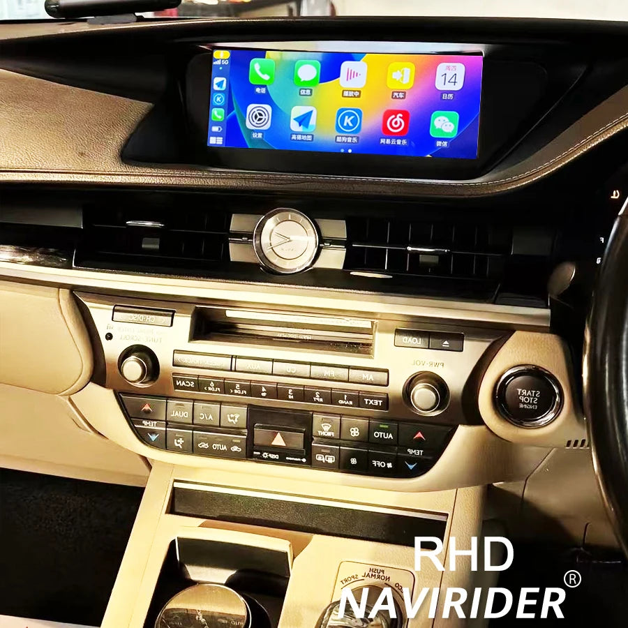 Android 14 RHD Car Radio 10.25inch Stereo For LEXUS ES ES200 ES300H ES250 ES350 RHD 2013-2