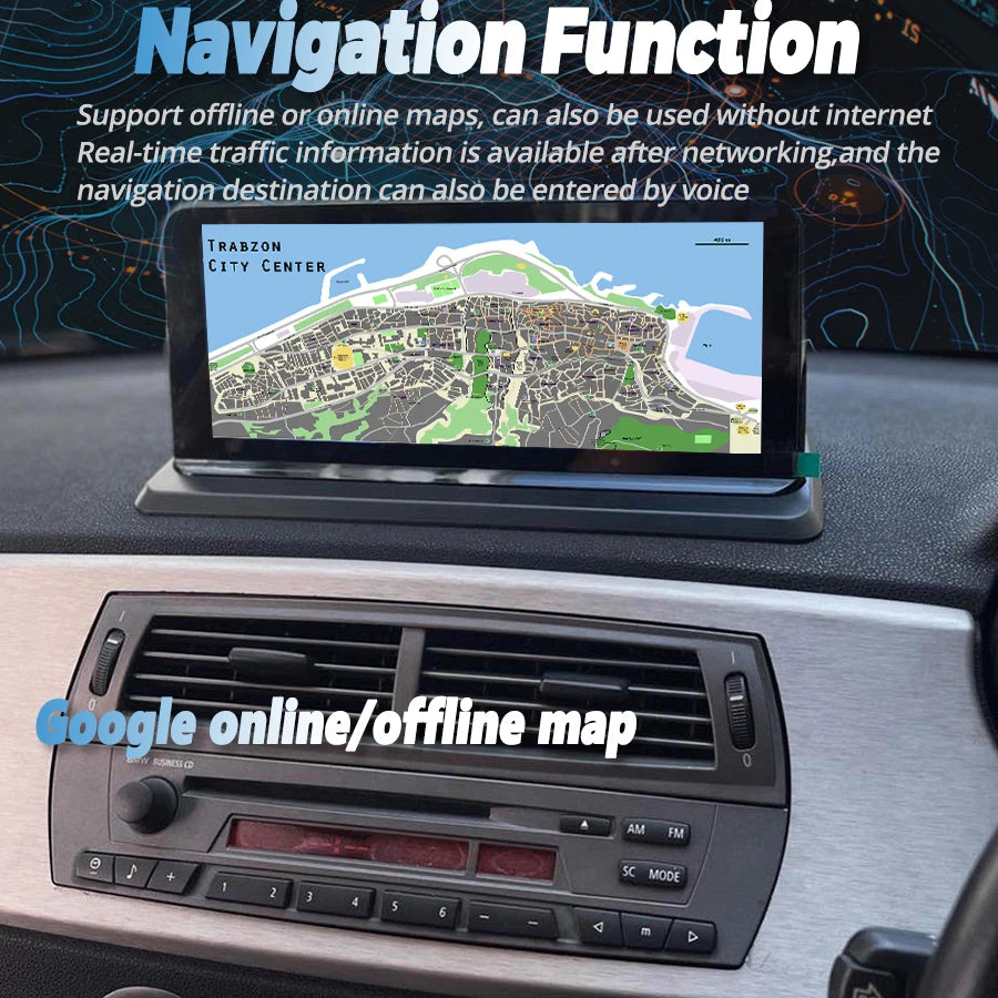 For BMW Z4 E85 E89 2002-2009 10.25" Android 13 Car Auto Multimedia GPS Navi Video Player Q