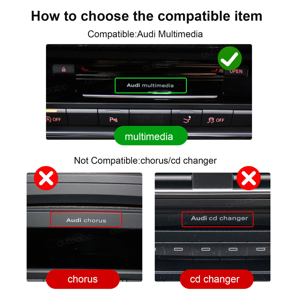 Wireless CarPlay Android Auto Interface Adapter For Audi A4 B8 A5 Q5 2009-2016 Bluetooth G | AUTOKITSHOP