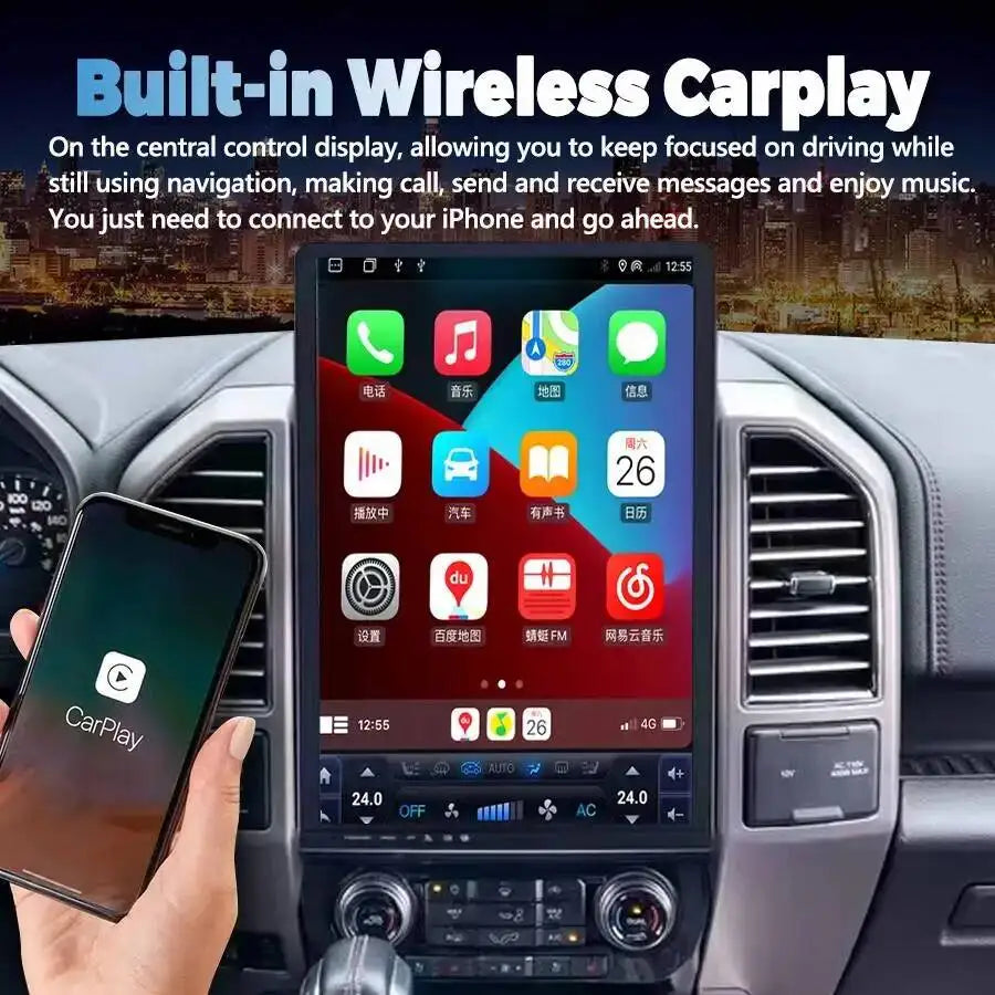 16.8" Car Radio Car Multimedia Video Player GPS Carplay Navigation Android 13 For Ford F15 | AUTOKITSHOP