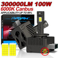 XSTORM D1S D3S LED Headlight Canbus 300000LM 100W D1R D3R D2R D2S LED Light Xenon Bulb D4S