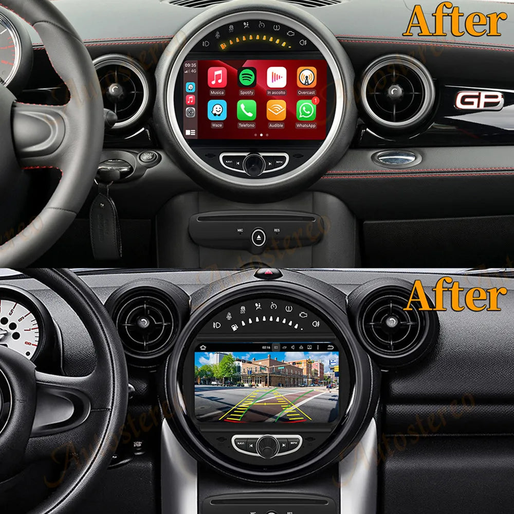 8"Auto Stereo Carplay Android 13.0 For BMW MINI 2006-2013 DSP Car Multimedia Player GPS Na