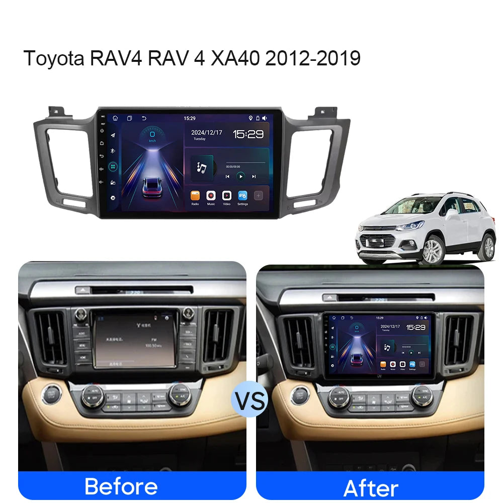 CarPlay 4G Car Android Auto FOR Toyota RAV4 RAV 4 XA40 2012-2019 Radio Stereo Head Unit Mu